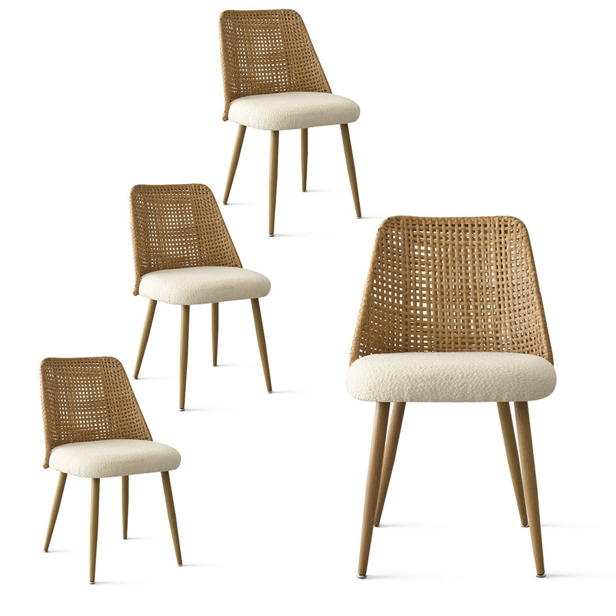 Alexandrina Rattan Dining Chair Set